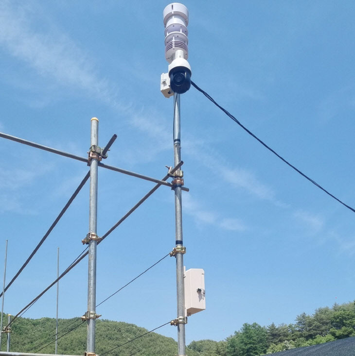 보도 1) 기상 모니터링 장비