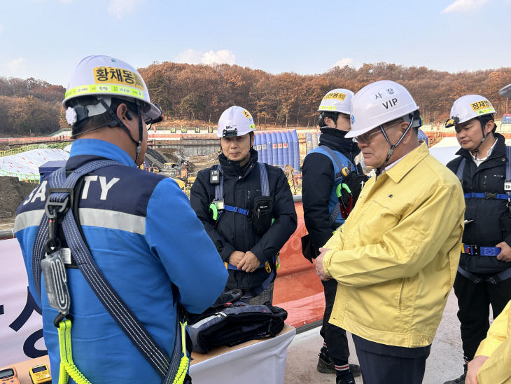 GH 김용진 사장, 사고예방 ‘건설현장’ 안전점검