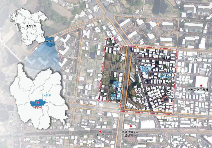 금산읍 상리지구 뉴빌리지사업 조감도