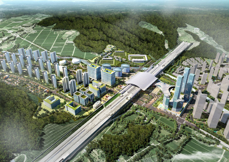 KTX 경주역 역세권 개발 조감도