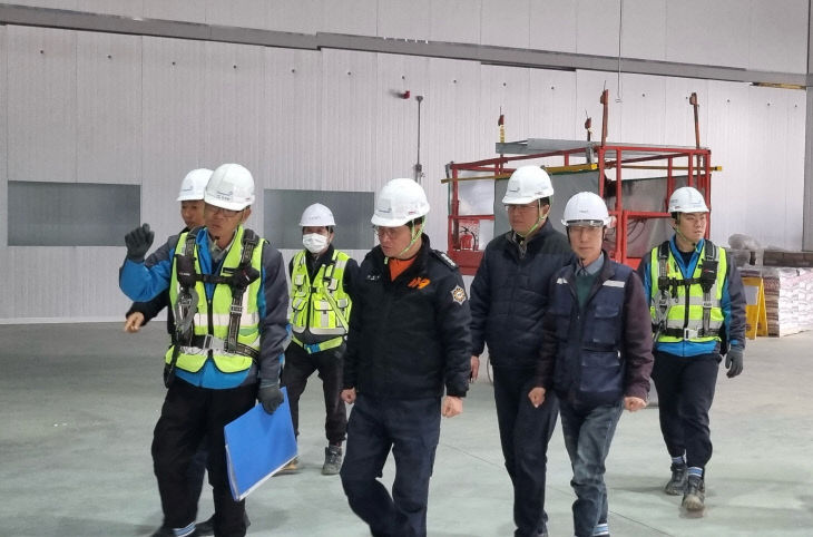 사진자료(음성소방서, 겨울철 대형 공사장 관서장 현장행정 지