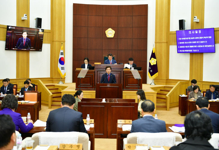 조현일 경산시장, 시정연설