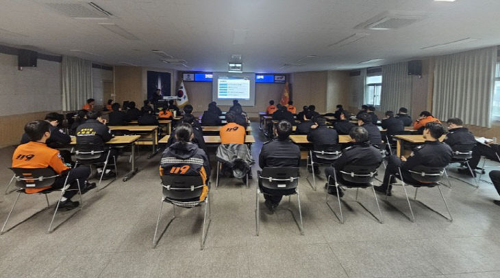 괴산소방서, 4분기 구급 펌뷸런스대원 대상 특별교육훈련