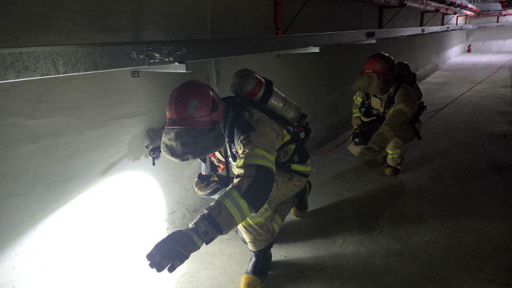 금산소방서, 도시기반시설 재난 대비 훈련