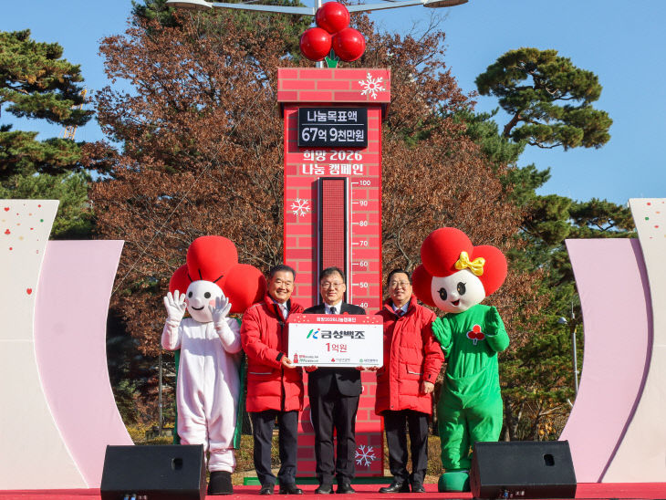 251201 금성백조, 사랑의 온도탑 1억원 전달