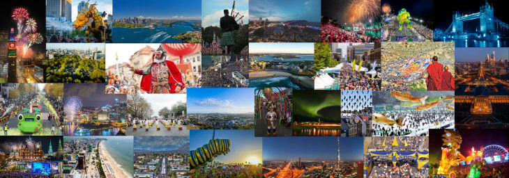 축제 수상 도시 면면