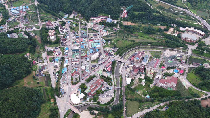 충주 수안보 전경.(충주시 제공)