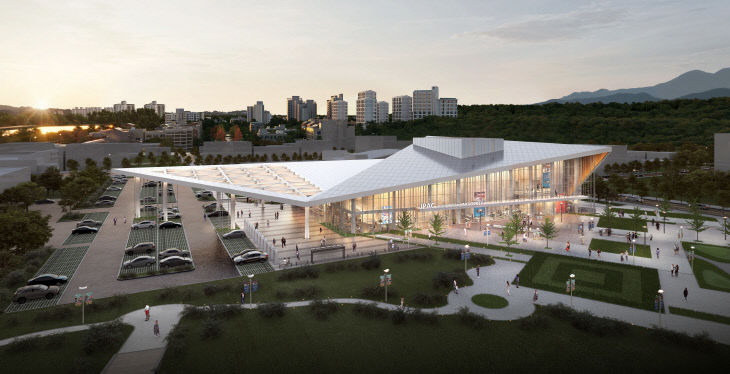 증평복합문예회관 조감도