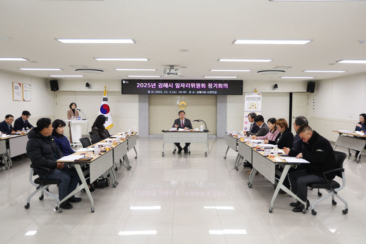 12.4(김해시 일자리위원회 정기회의 개최)2