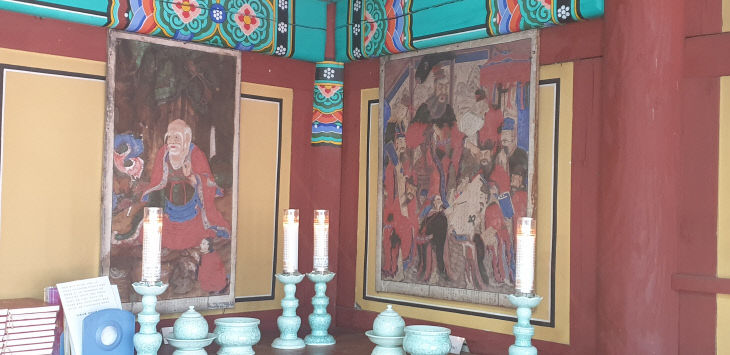 고창 선운사 도솔암 (우측)현황도, (좌측)독성도(2)