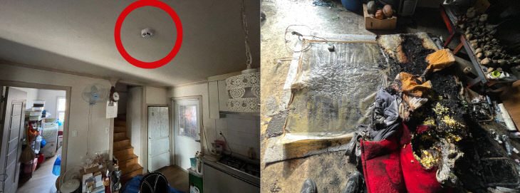 사진자료(음성소방서, 단독주택화재 단독경보형감지기가 소중한