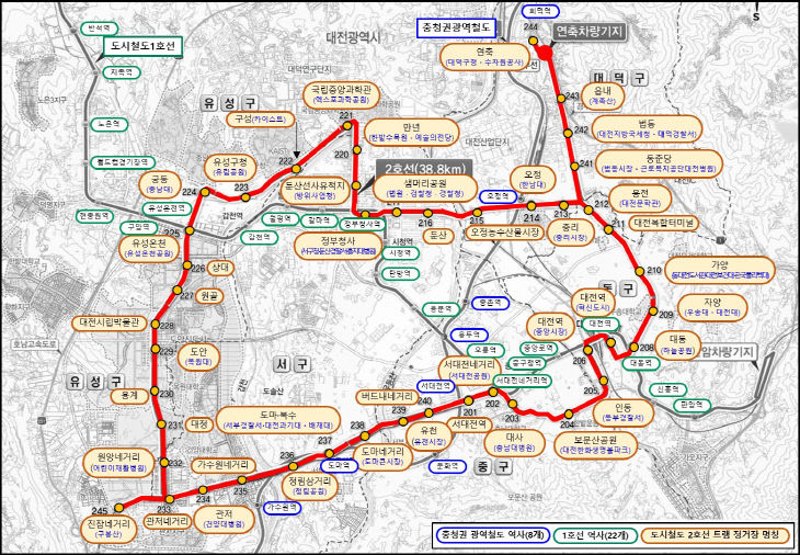 1. 도시철도 2호선 45개 트램 정거장 이름 나왔다-정거장현황