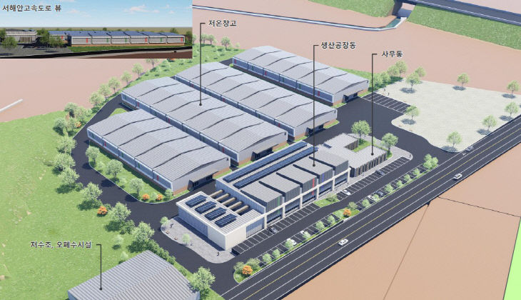 고창군 사시사철 김치원료 공급단지 조감도