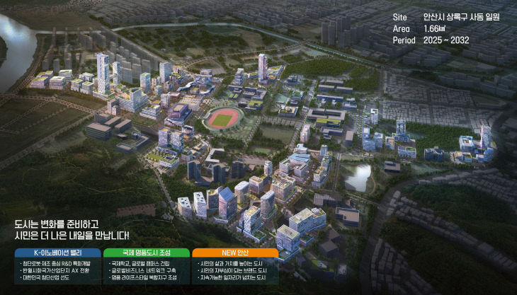 안산사이언스밸리 경제자유구역 조감도