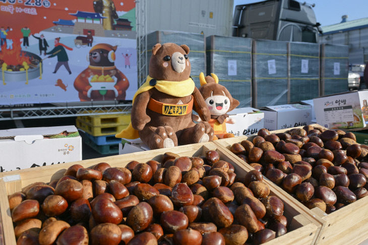 공주알밤 미국 수출 선적식 (3)