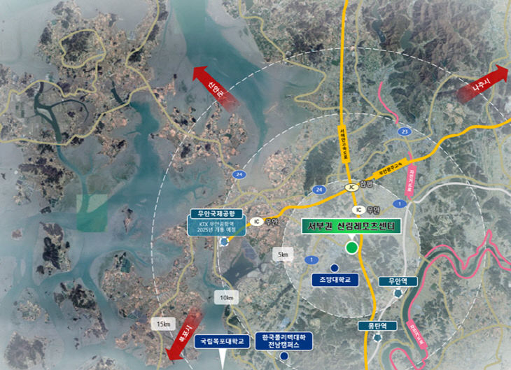 공립 산림레포츠센터 위치도
