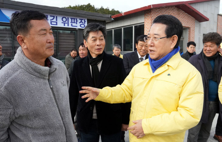 완도군 미역 양식장 피해 현장 방문2