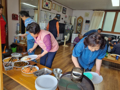 음성군 소이면 비산리 마을공동급식소 사진.(음성군 제공)