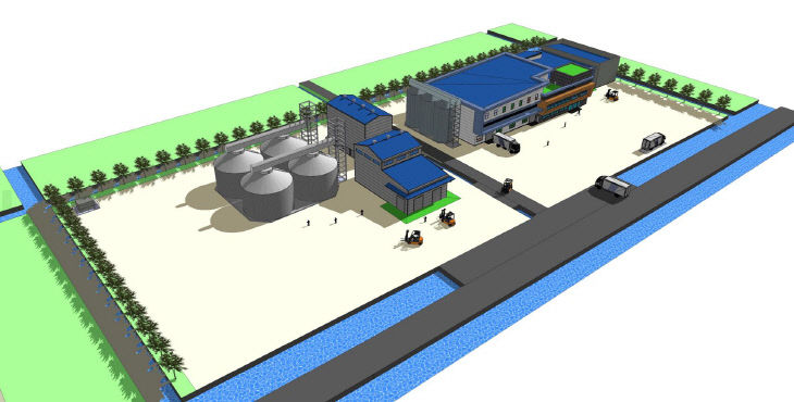 보은군 미곡종합처리장(RPC) 조감도.(보은군 제공)