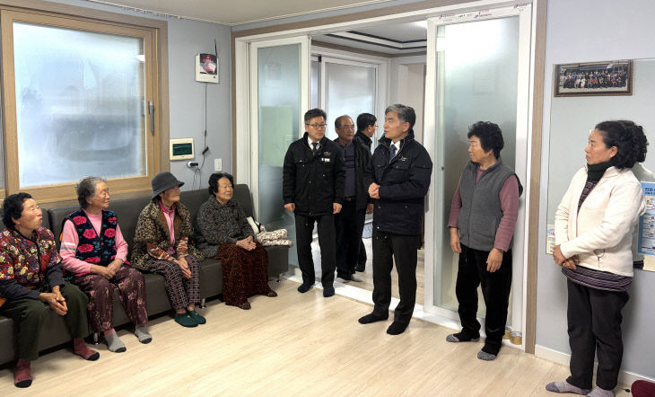 김영식 고창부군수, 한파대비 경로당 현장점검