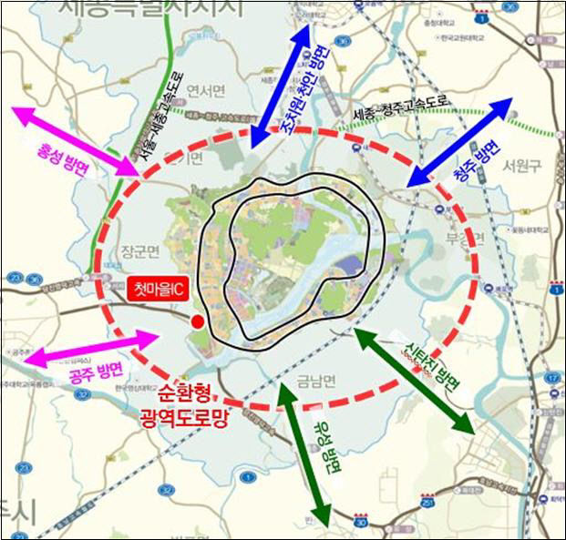 행복도시 광역 교통망