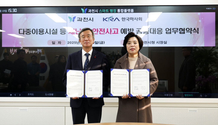 한국마사회, ‘과천시’와 업무협약 맞손