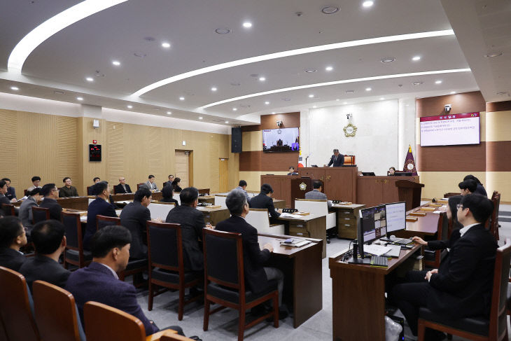 서천군의회 제337회 제2차 정례회 모습