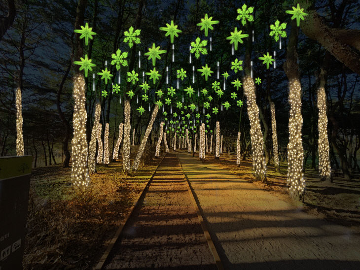 6._(조감도)천년숲_경관조명_점등_