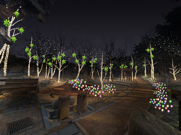 6._(조감도)천년숲_경관조명_점등2_