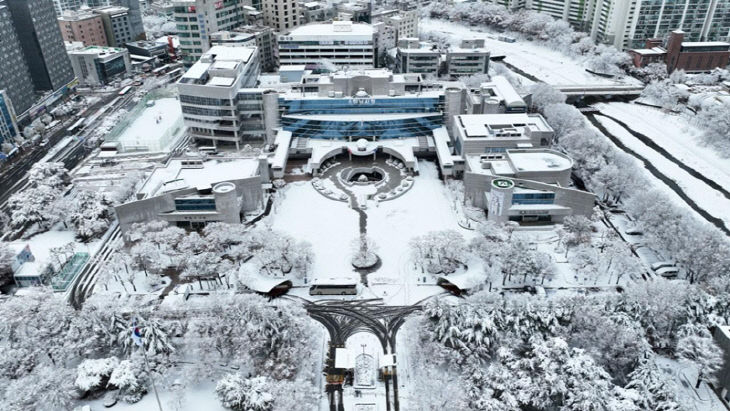 하남시청 전경(겨울)