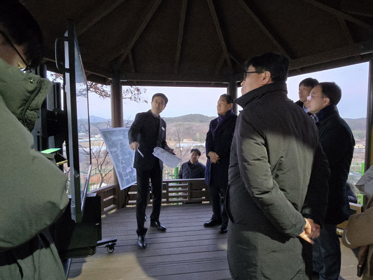 [사진2]계룡대로~국도1호선 광역도로사업 관련 계룡시 현장방문