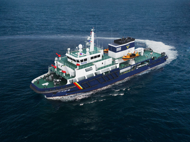 (사진)해경1,900톤급 다목적 화학방제함 조감도