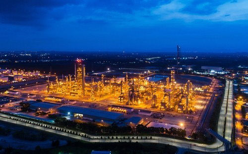 서산 대산공단 야경 모습