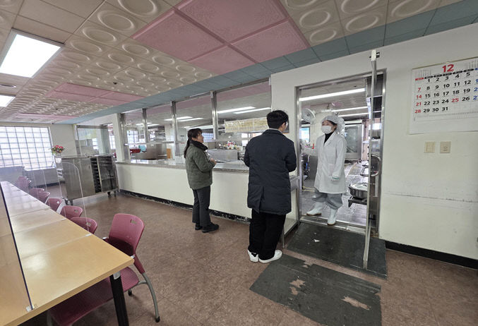 노인복지관(무료급식 현장 점검)