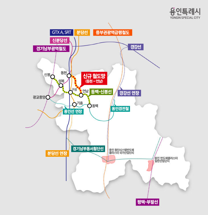 4. 용인특례시의 주요 철도 노선