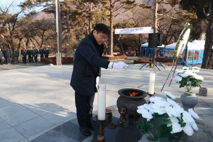 영월군 충혼탑 참배 (1)