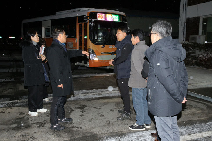 새해 시무식 갖고 본격 업무 돌입(시내버스 차고지)