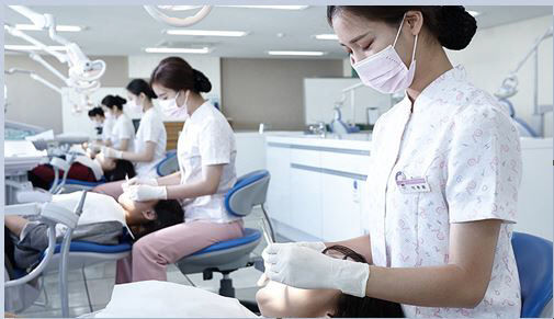 건양대학교 치위생학과 실습 사진