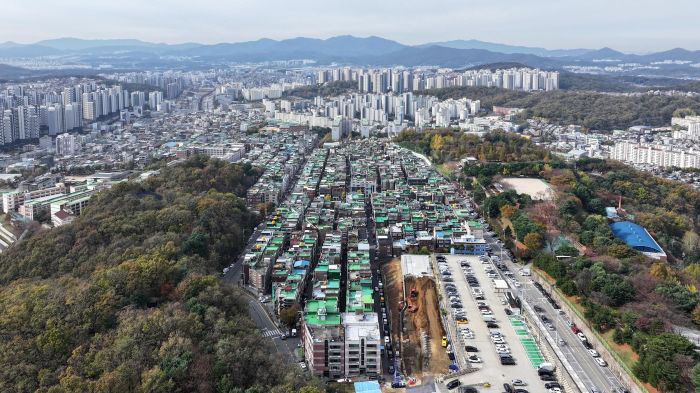 재개발과-은행1·금광2구역 및 주변 전경 사진