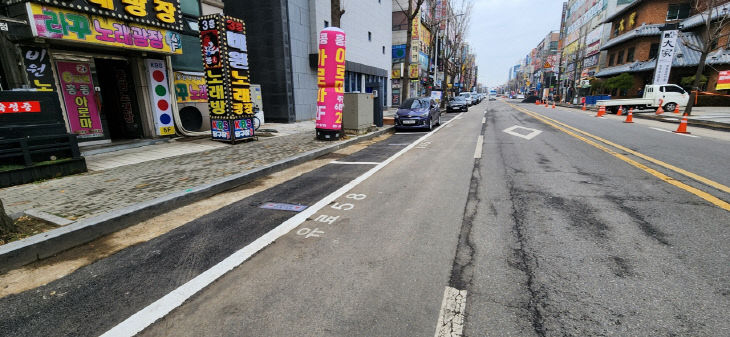 시흥시, '무인제어주차시스템'의 노상주차장 전경