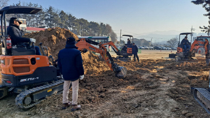 굴삭기 현장실습