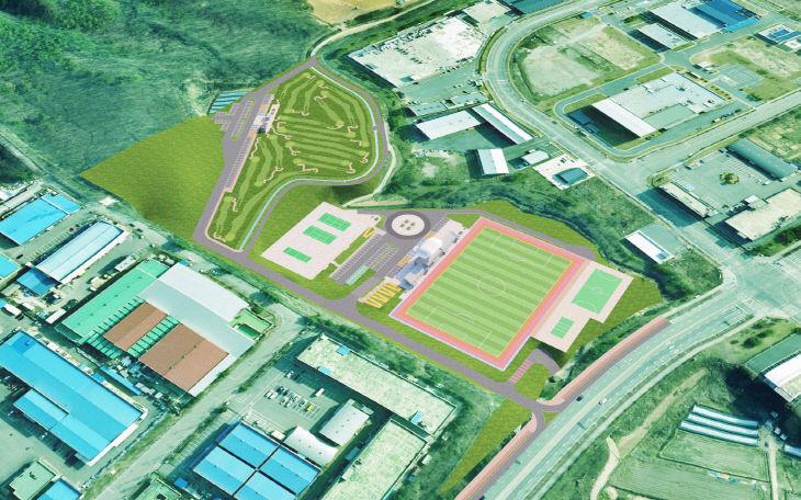 맹동 종합스포츠타운 조감도.(음성군 제공)