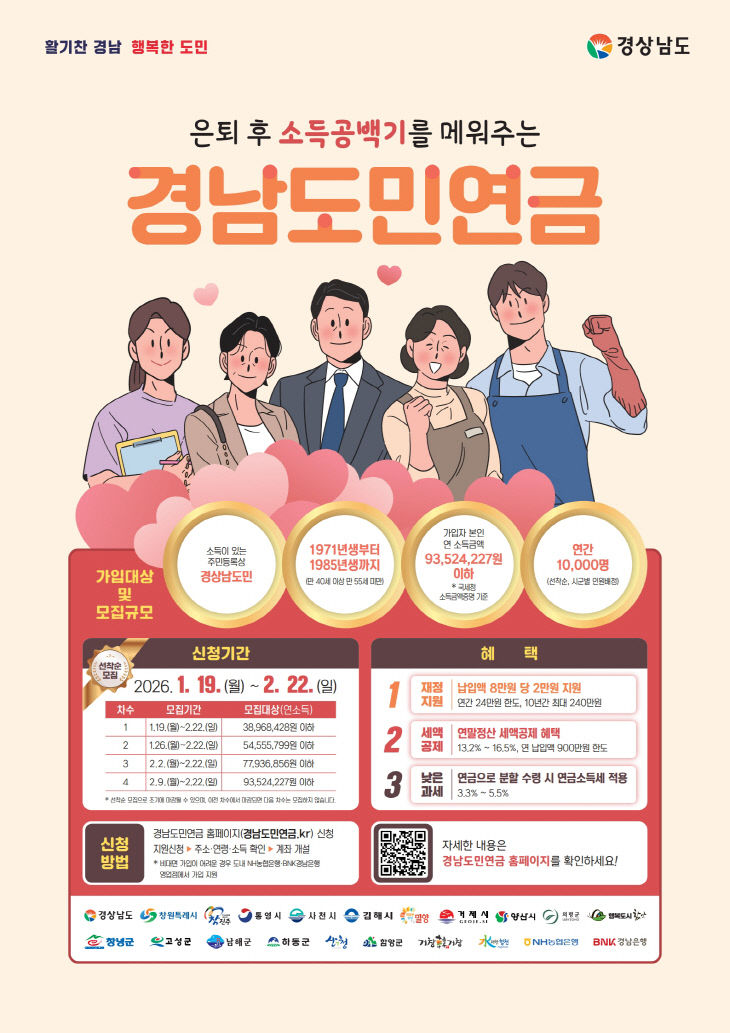 홍보포스터(경남도민연금)