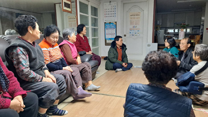 웅진동 경로당 방문