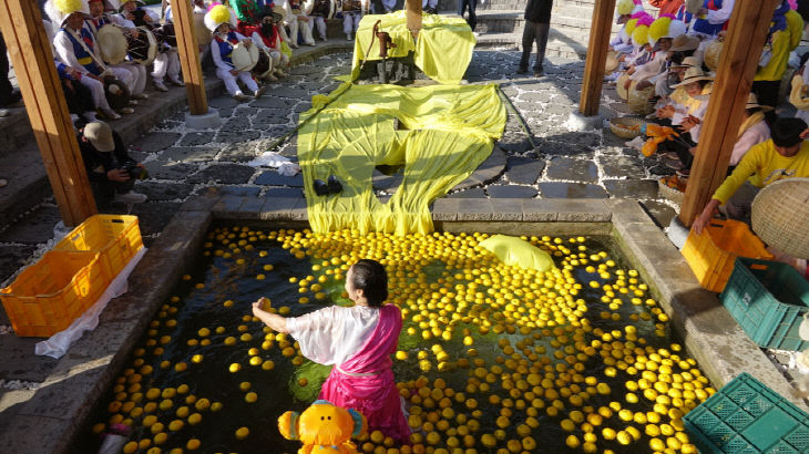 전남 고흥유자축제 천년샘 기원 공연
