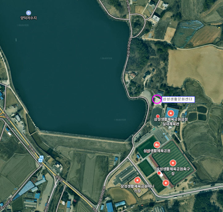 삼성 생활문화센터 위치도.(음성군 제공)
