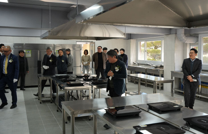 14일, 건양대 Cooking G-Station 둘러보는 대학 주요 보직자