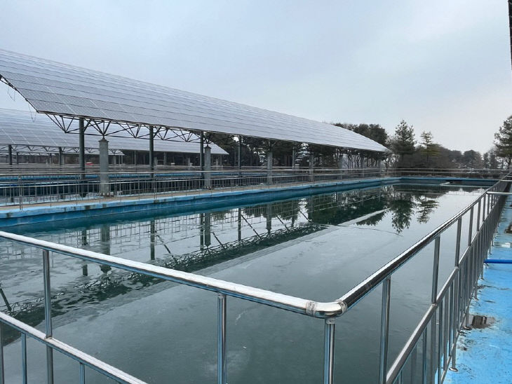 경기도 광명시 노온정수장 전경.