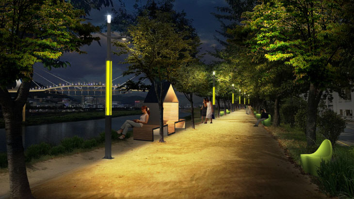 양산천 경관조명 개선사업 조감도