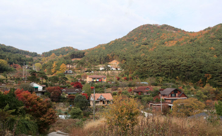 산청군 어천마을 전경